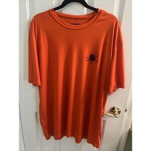 Spiderwire Orange 2XL Shirt, Camo Design On The Back Great Condition